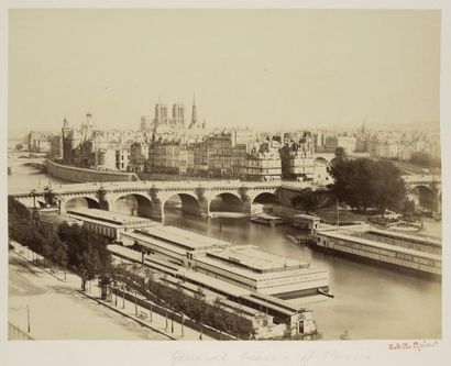 Achille QUINET Panoramas de Paris et des ponts de la Seine, vers 1870
Deux épreuves...