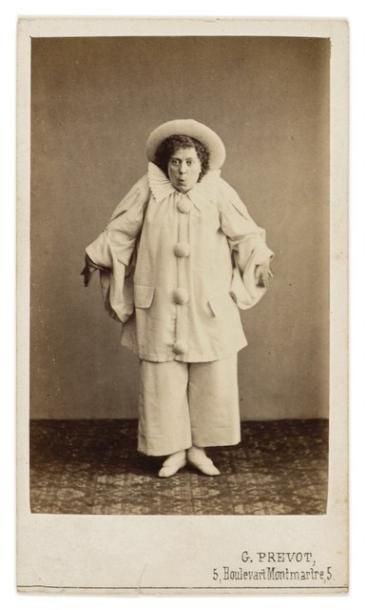 G. Prevot Alphonsine Fleury (1829-1883), mime féminin.
Epreuve albuminée, 85x55 mm,...