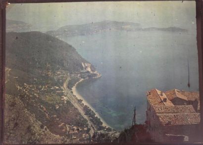 null Autochromiste de la Côte d'Azur
Cap Ferrat vu depuis Èze
Autochrome pleine plaque,...