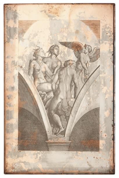 Baldus, Raphael et Raimondi D'une série (Raphaël gravé par Raimondi)
Cuivre aciéré,...