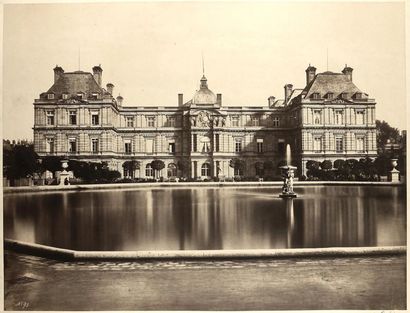 BALDUS Reflet dans le grand bassin
Jardins et Palais du Luxembourg, Paris, vers 1857
Albumine,...