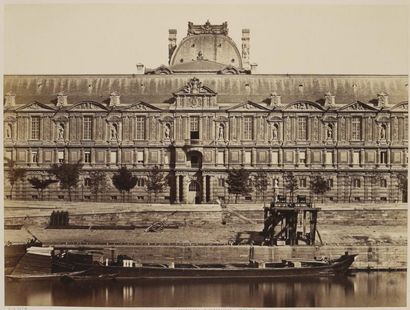 BALDUS Album de 40 vues des principaux monuments de Paris, 1858-1860
18 vues du Louvre...