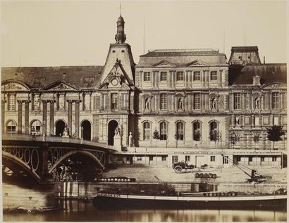 BALDUS Album de 40 vues des principaux monuments de Paris, 1858-1860
18 vues du Louvre...