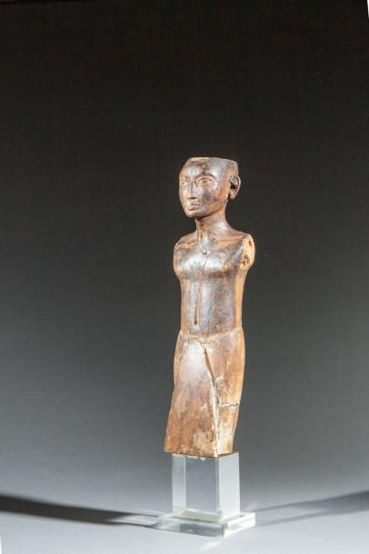 null Déesse Egyptienne. Bois. 35,5cm.