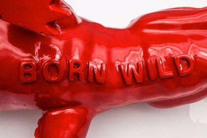 null Richard Orlinski :"Sculpture BORN WILD", crocodile, édition 500 exemplaires...