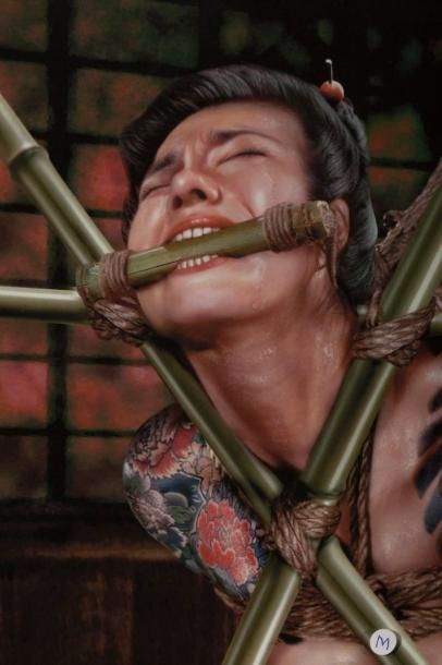 null Kyodo Miyabi, Hokkaido, (1957- ): Oeuvre "Shibari" dans la tradition du bondage...