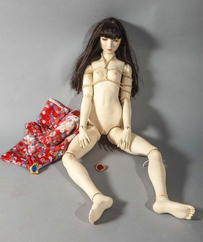 null Kaoru Mori, Tokyo (1978- ): "OOAK Doll", poupée articulée (dénudée, kimono séparé),...