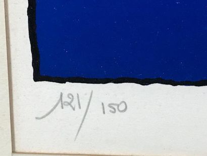 null GRANGER: "Planète bleue", lithographie, signée, numérotée 121/150, 68 x 51 ...