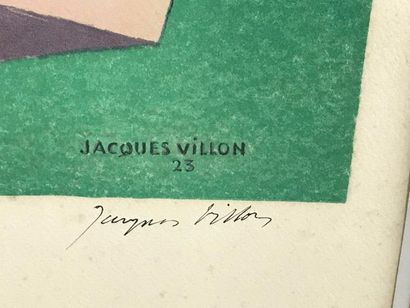 null Jacques VILLON (1875 - 1963): Lithographie, Henri DESCHAMPS, signée,et contresignée...