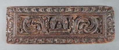 null Couverture d' ouvrage à sutras illustré en son centre du Buddha Amitabha sous...