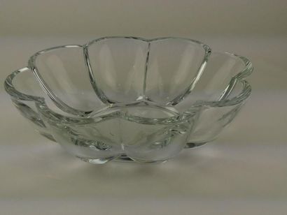 Compotier en cristal de Sèvres - Signé 
