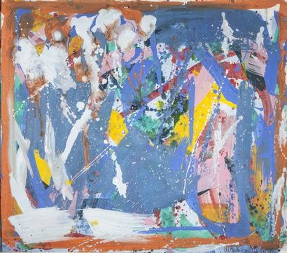 Robert Weinberger (1936) - abstraction bleue...