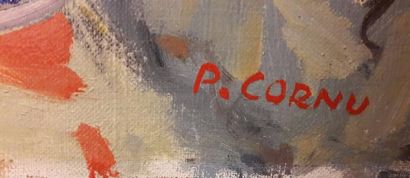 null Pierre CORNU (1895 - 1996) - La plage - huile sur toile - signée en bas à droite...