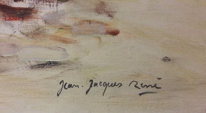 null Jean Jacques RENE (1943- ) - Marée Basse - huile sur toile, signée en bas à...