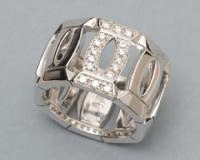 FRANCK MULLER, Bague anneau en or gris, 750...