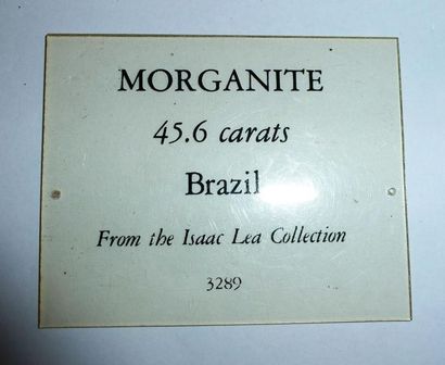 null Morganite tailléePIECE HISTORIQUE: issu de la collection du Smithsonian 

Institution...