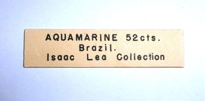 null Aigue-marine tailléePIECE HISTORIQUE: issu de la collection du Smithsonian 

Institution...