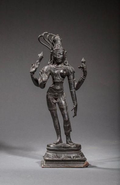 Figuration composite Shiva Parvati illustrant...