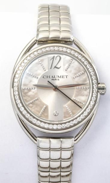 null CHAUMET: montre bijoux de dame " lien lumière" - ref : W23612- 21A - Elégante...