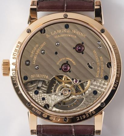 null A. LANGE & SÖHNE: Rare et Superbe Tourbillon 1815 en or rose - La 1815 Tourbillon...