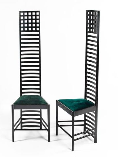 null Deux chaises - Réeditions de Charles RENNIE MACKINTOSH, the Hill House Chaire...