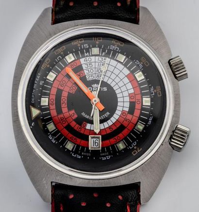 null FORTIS - SUPER COMPRESSOR MARINEMASTER - ref : 4-70 vers 1973 - Rare montre...
