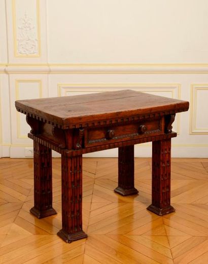 null Table en bois rustique
