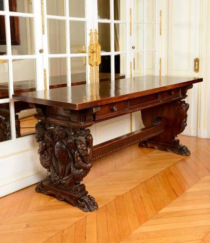 Grande table en bois - XIXème