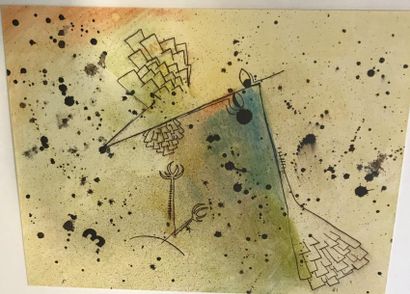 null Roberto ALTMAN (1942) - Jambe de pigeon - Encre et aquarelle sur papier - 2...