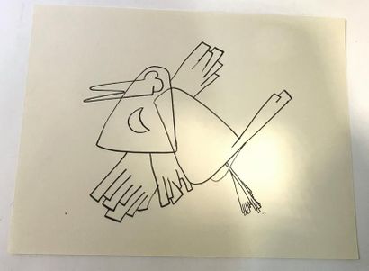 null Roberto ALTMAN (1942) - L'oiseau - Encre sur papier - 24x31cm