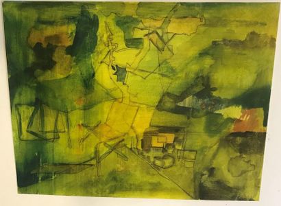 null Roberto ALTMAN (1942) - Folie verte - Aquarelle et crayon sur papier - 24x3...