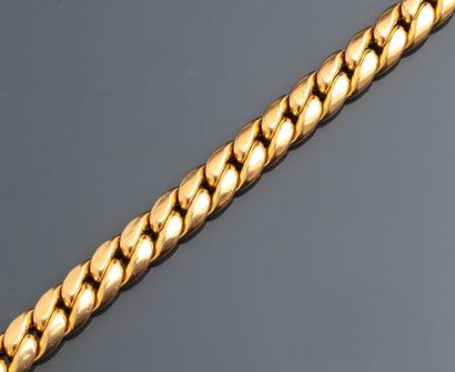 null Bracelet gourmette en or jaune, 750 MM, longueur : 18 cm, poids : 34,3gr. b...