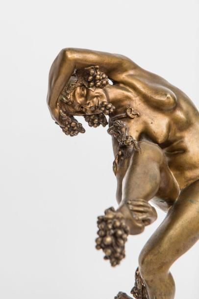 null Bacchus en bronze - XIXème siècle - Haut. : 30 cm - Haut. totale : 43 cm - Socle...