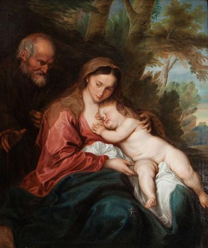 null Ecole Anversoise du XVII ème Siècle , suiveur Peter Paul Rubens (1577- 1640),...