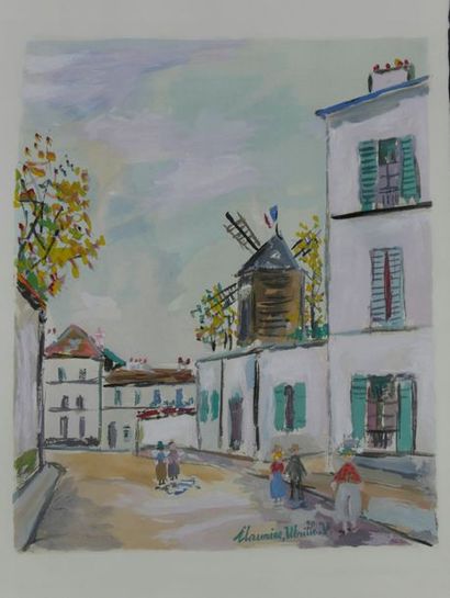 null Maurice UTRILLO (1883-1955) illustre LE VILLAGE INSPIRE - Textes de Jean VERTEX...