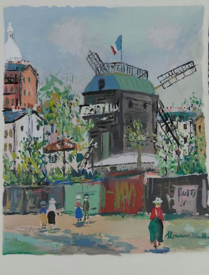 null Maurice UTRILLO (1883-1955) illustre LE VILLAGE INSPIRE - Textes de Jean VERTEX...