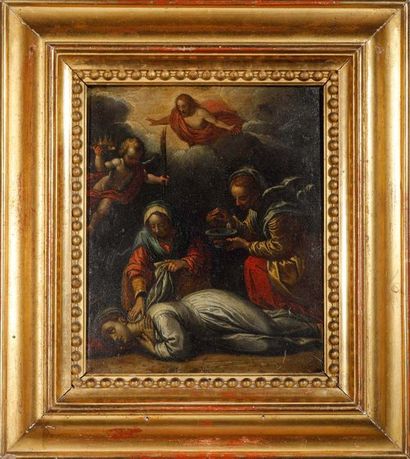 null Ecole BOLONAISE du XVIIe siècle, suiveur de Francesco VANNI - Le martyre de...