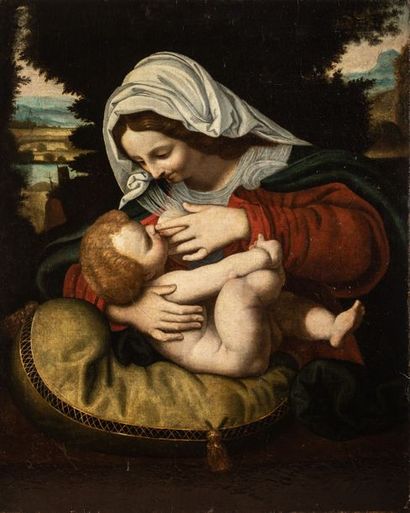 null SOLARIO Andrea di Bartolo, dit (d'après) Milan ? Vers 1465- ? 1524 - La Vierge...