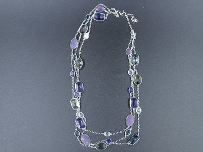 null Lot : SWAROVSKI collier pamela orné de cristaux de couleurs - on y joint un...