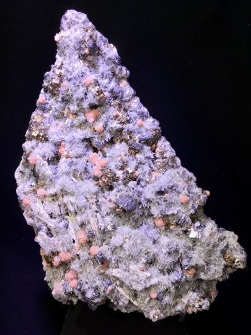 null Rhodocrosite, quartz, galène, pyrite, Trpca, Kosovo. Dimensions: 29 x 18 x 6...
