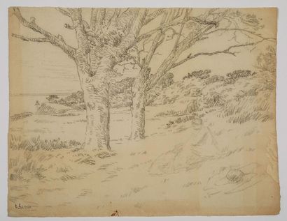 null Henry LEROLLE (Paris 1848 – 1929)

Quatre paysages et une étude de brouette...