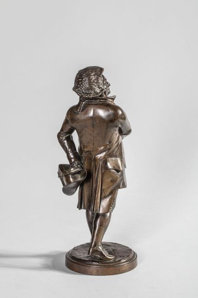 null Bronze en patine médaille représentant Mirabeau (1749-1791), figure de la Révolution...