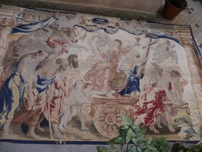 null BRUXELLES - Très beau panneau de tapisserie milieu XVIIème siècle, des Manufactures...