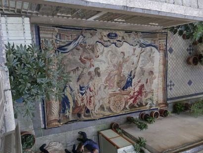 null BRUXELLES - Très beau panneau de tapisserie milieu XVIIème siècle, des Manufactures...