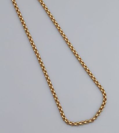 null CHOPARD, Chaîne-collier d'or jaune, 750 MM, signé, longueur : 40 cm, poids :...
