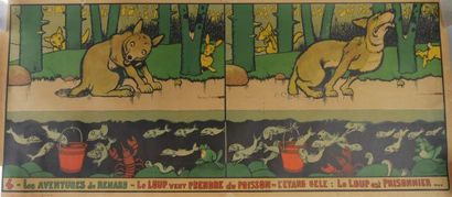 null Benjamin RABIER (1864-1939) - Les Aventures de Renard. Le loup veut prendre...
