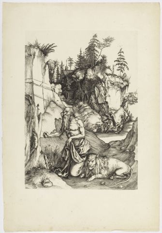 null Ecole du nord XIXème - D'après Albrecht DURER - Gravure monogrammée "AD" - 44,5x31cm...