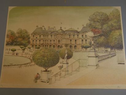 null Jardin du Luxembourg, épreuve d'artiste, signée en bas à droite et numérotée...