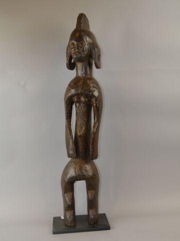 null Statue en bois - Style du Nigeria - H : 74cm