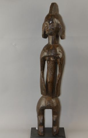 null Statue en bois - Style du Nigeria - H : 74cm